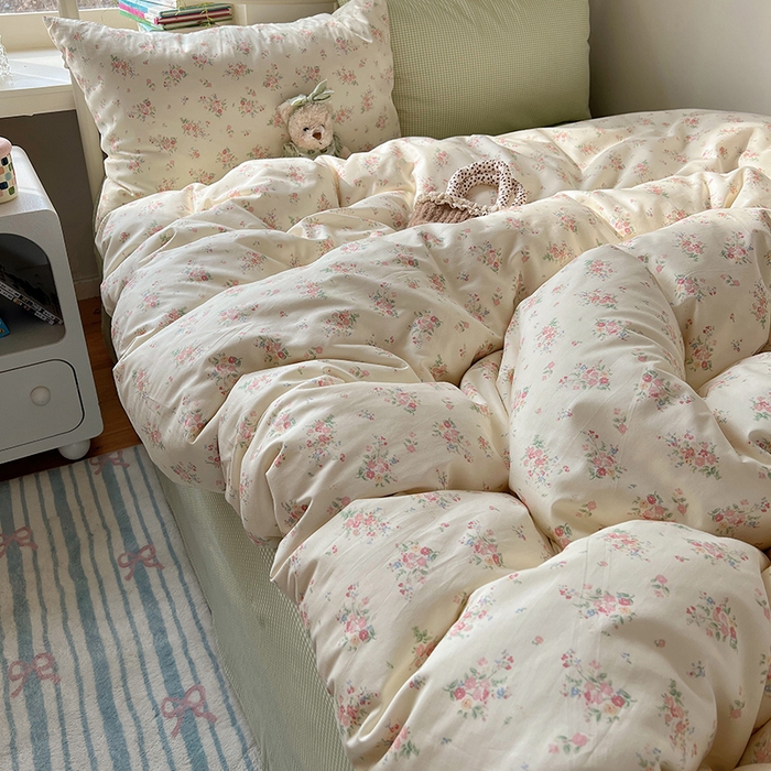 91家纺网 家纺一手货源 找家纺 （总）瑞莱 2025全新纯棉清新小碎花四件套