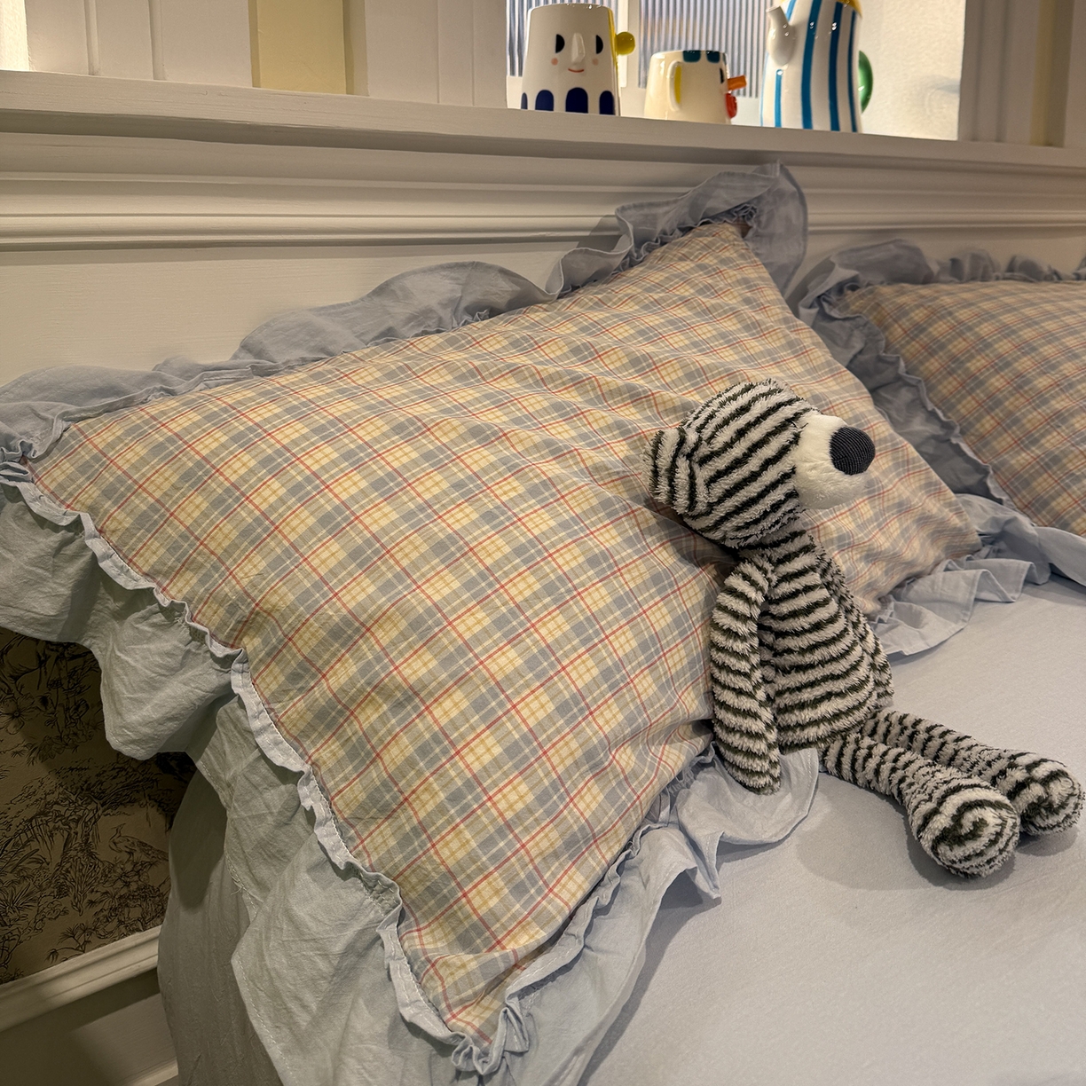 91家纺网 家纺一手货源 找家纺 （总）曼町家居 2026春夏全棉纯棉水洗棉花边款四件套