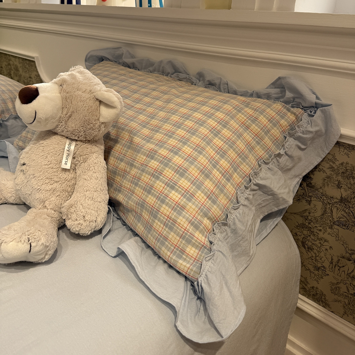 91家纺网 家纺一手货源 找家纺 （总）曼町家居 2026春夏全棉纯棉水洗棉花边款四件套