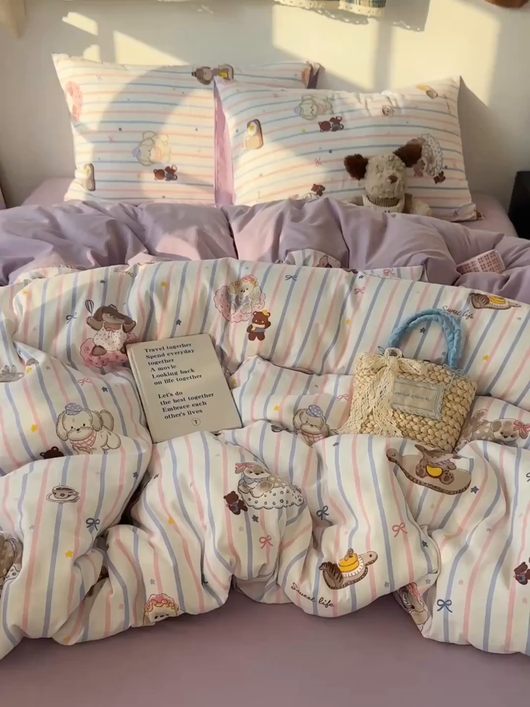 91家纺网 家纺一手货源 找家纺 沐芷 2026 【提供买家秀】A类水洗棉被套单件被罩 单人1.5x2.0  双人2.0x2.3 烘焙师