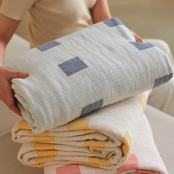 91家纺网 家纺一手货源 找家纺 （总）朴尔家纺-毛巾被 2026新款西部民族风全棉纯棉三层纱布毛巾被-朴尔经典款常年备货