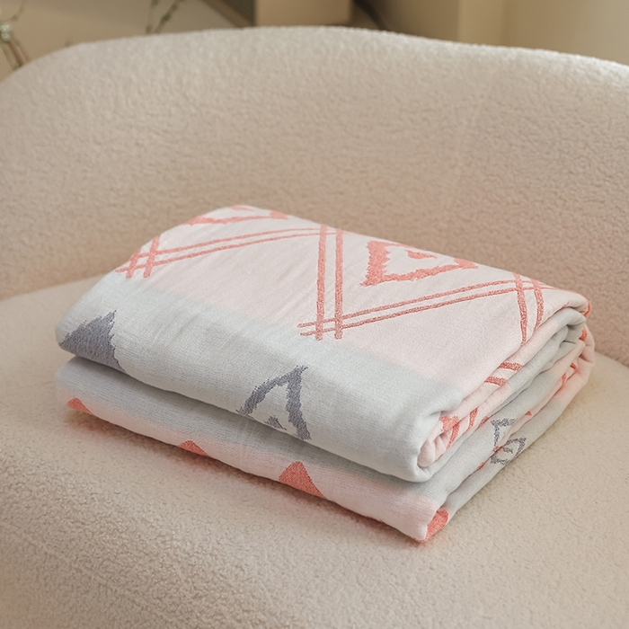 91家纺网 家纺一手货源 找家纺 （总）朴尔家纺-毛巾被 2026新款西部民族风全棉纯棉三层纱布毛巾被-朴尔经典款常年备货