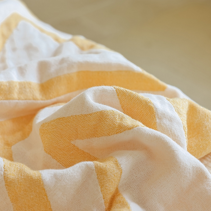 91家纺网 家纺一手货源 找家纺 朴尔家纺-毛巾被 2026新款西部民族风全棉纯棉三层纱布毛巾被-朴尔经典款常年备货 可可西里-黄