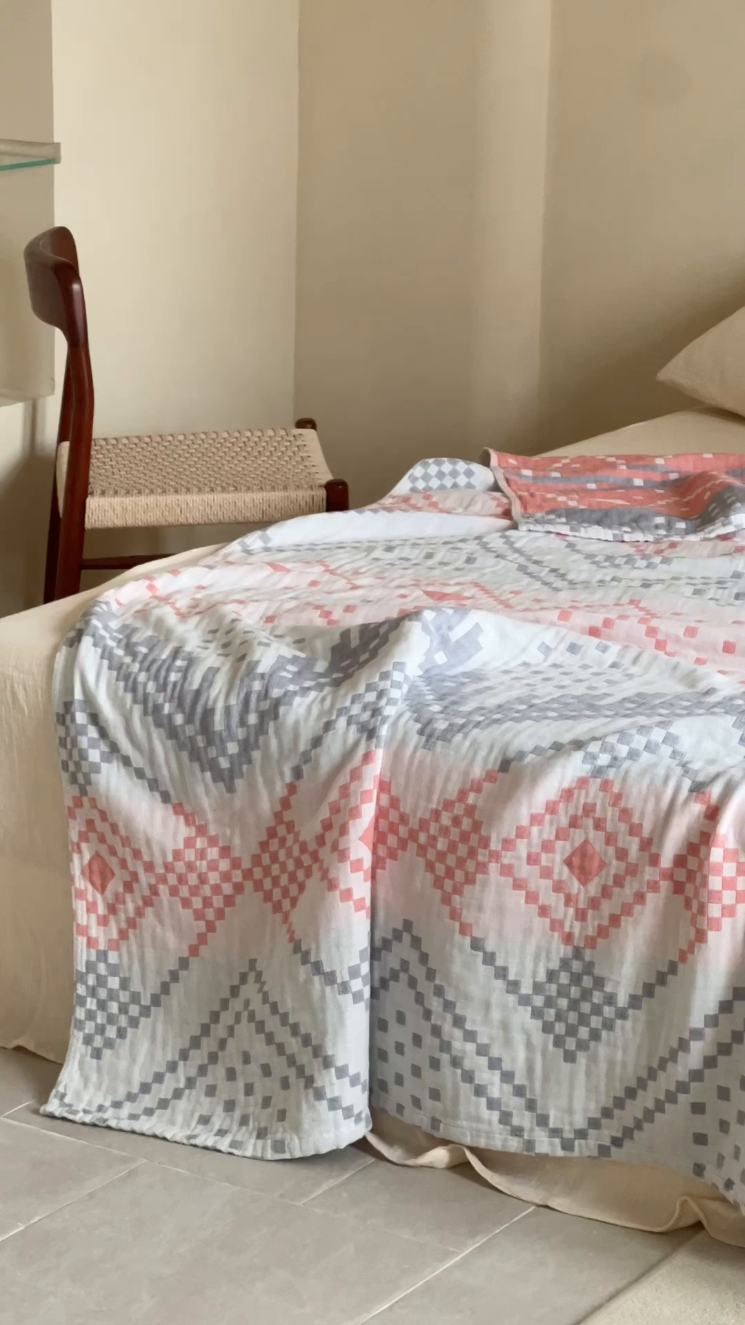 91家纺网 家纺一手货源 找家纺 朴尔家纺-毛巾被 2026新款西部民族风全棉纯棉三层纱布毛巾被-朴尔经典款常年备货 克罗部落