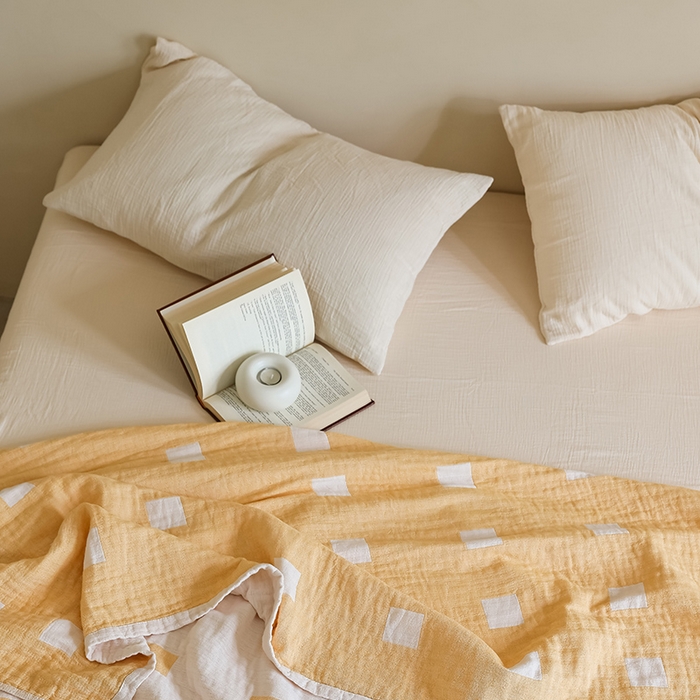 91家纺网 家纺一手货源 找家纺 朴尔家纺-毛巾被 2026新款西部民族风全棉纯棉三层纱布毛巾被-朴尔经典款常年备货 克罗克-黄