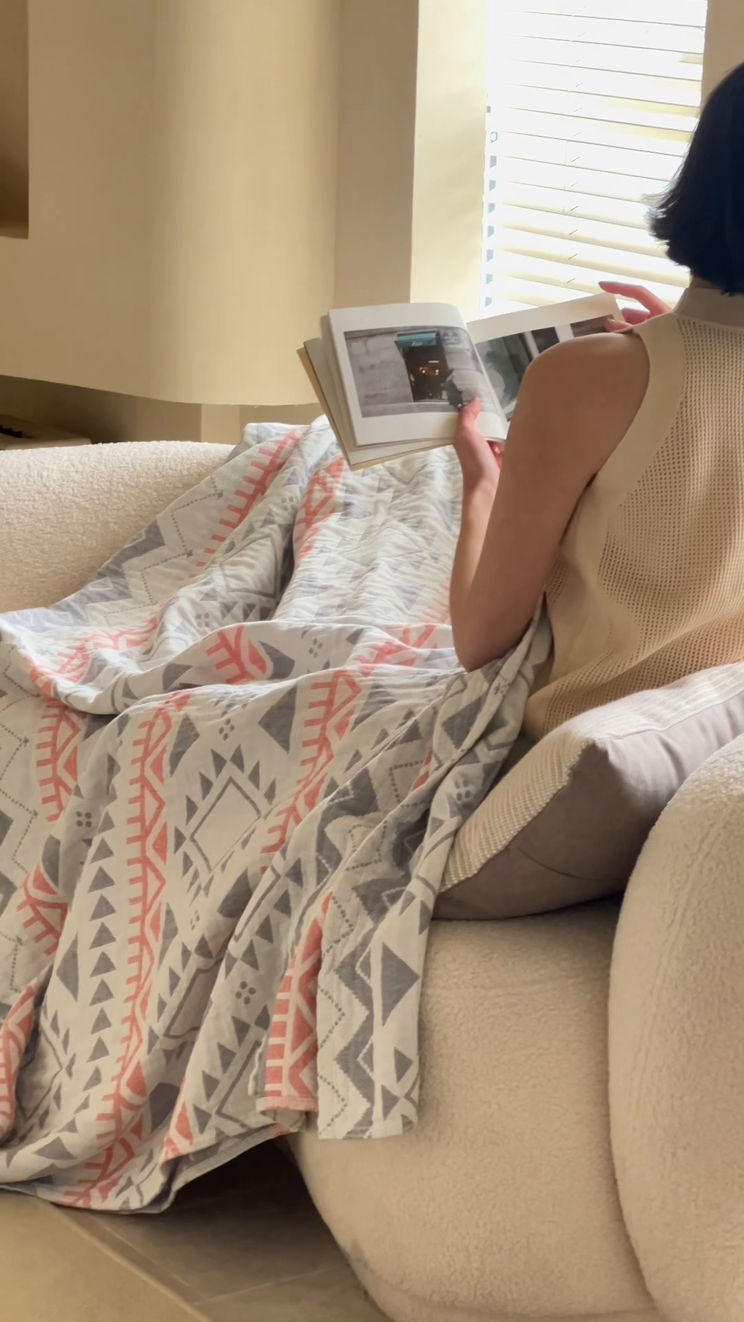 91家纺网 家纺一手货源 找家纺 朴尔家纺-毛巾被 2026新款西部民族风全棉纯棉三层纱布毛巾被-朴尔经典款常年备货 洛迪