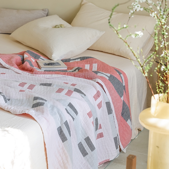 91家纺网 家纺一手货源 找家纺 朴尔家纺-毛巾被 2026新款西部民族风全棉纯棉三层纱布毛巾被-朴尔经典款常年备货 莫利