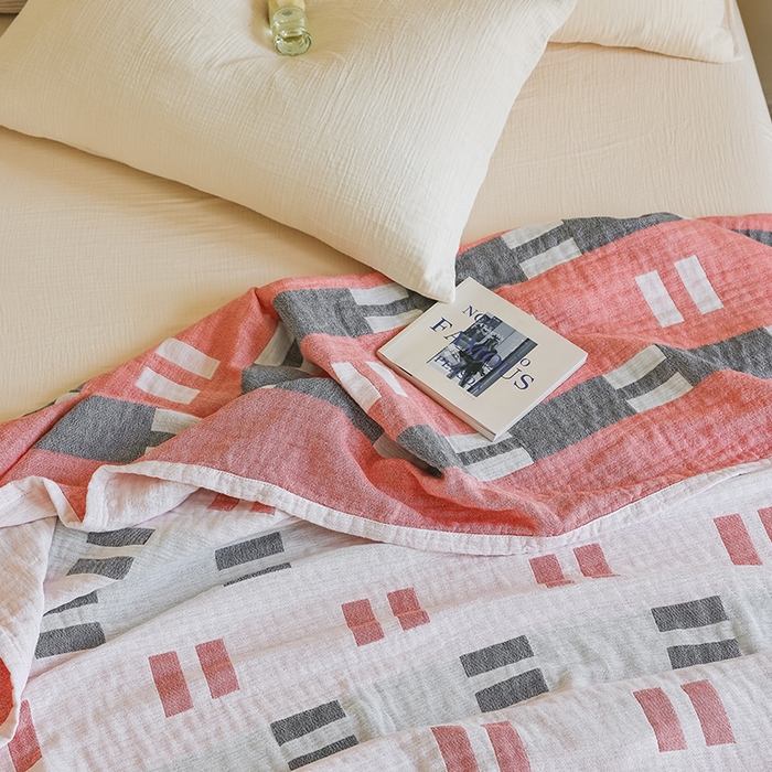 91家纺网 家纺一手货源 找家纺 朴尔家纺-毛巾被 2026新款西部民族风全棉纯棉三层纱布毛巾被-朴尔经典款常年备货 莫利