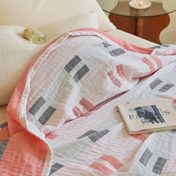 91家纺网 家纺一手货源 找家纺 朴尔家纺-毛巾被 2026新款西部民族风全棉纯棉三层纱布毛巾被-朴尔经典款常年备货 莫利