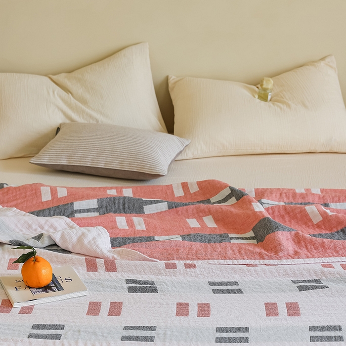 91家纺网 家纺一手货源 找家纺 朴尔家纺-毛巾被 2026新款西部民族风全棉纯棉三层纱布毛巾被-朴尔经典款常年备货 莫利