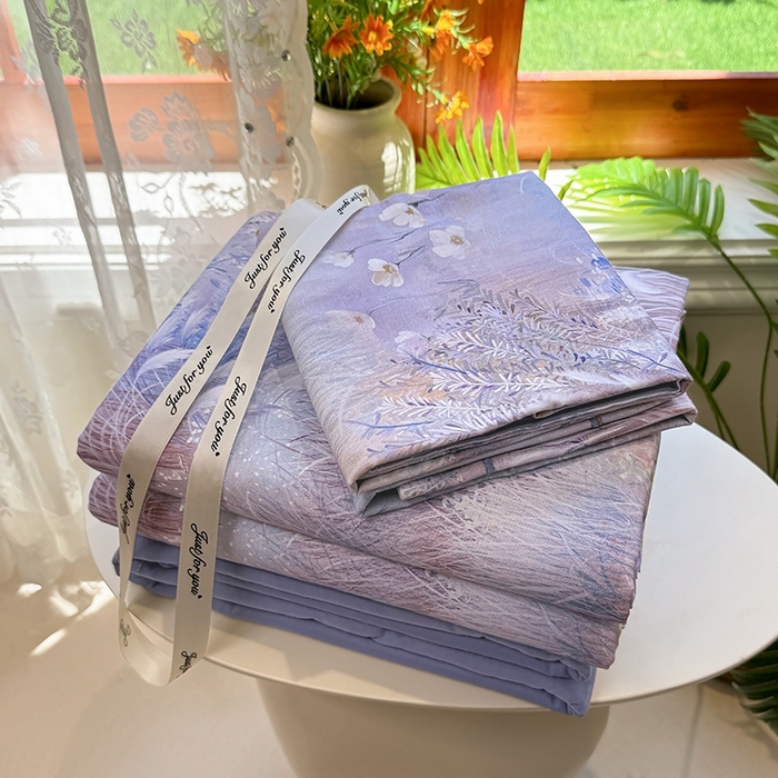 91家纺网 家纺一手货源 找家纺 （总）优迈 2026新款全棉纯棉磨毛数码印花四件套