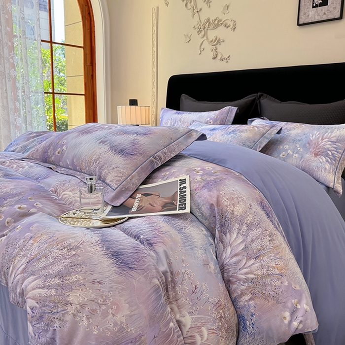 91家纺网 家纺一手货源 找家纺 （总）优迈 2026新款全棉纯棉磨毛数码印花四件套