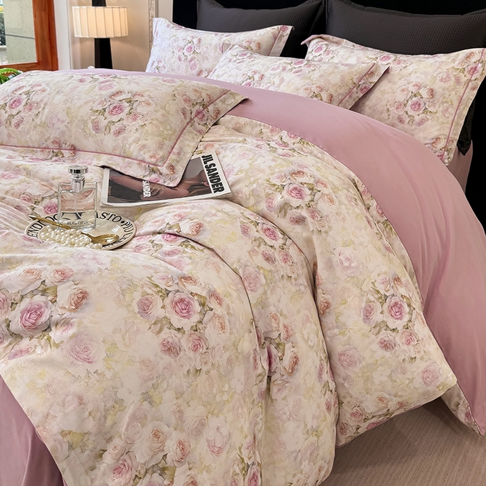 91家纺网 家纺一手货源 找家纺 （总）优迈 2026新款全棉纯棉磨毛数码印花四件套