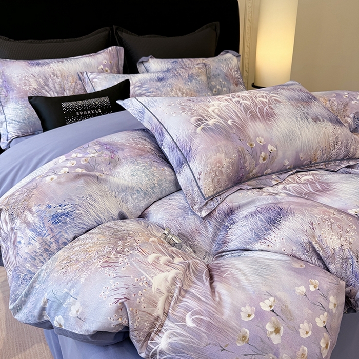 91家纺网 家纺一手货源 找家纺 （总）优迈 2026新款全棉纯棉磨毛数码印花四件套