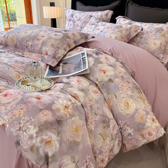 91家纺网 家纺一手货源 找家纺 （总）优迈 2026新款全棉纯棉磨毛数码印花四件套