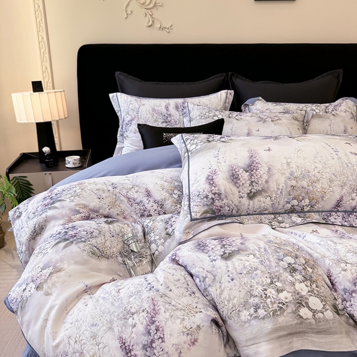 91家纺网 家纺一手货源 找家纺 优迈 2026新款全棉纯棉磨毛数码印花四件套 华美