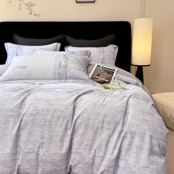 91家纺网 家纺一手货源 找家纺 优迈 2026新款全棉纯棉磨毛数码印花四件套 枕月织梦-紫