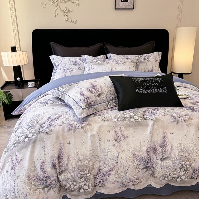 91家纺网 家纺一手货源 找家纺 优迈 2026新款全棉纯棉磨毛数码印花四件套 华美