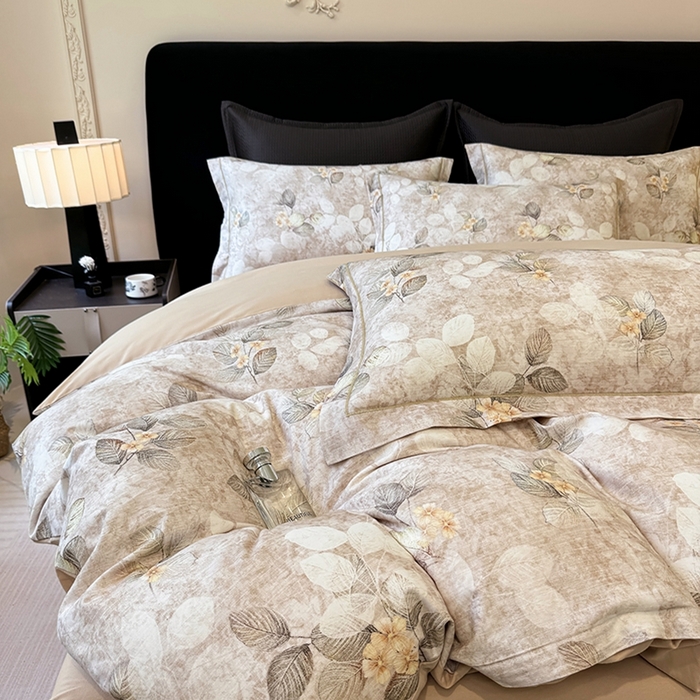 91家纺网 家纺一手货源 找家纺 优迈 2026新款全棉纯棉磨毛数码印花四件套 夜会美