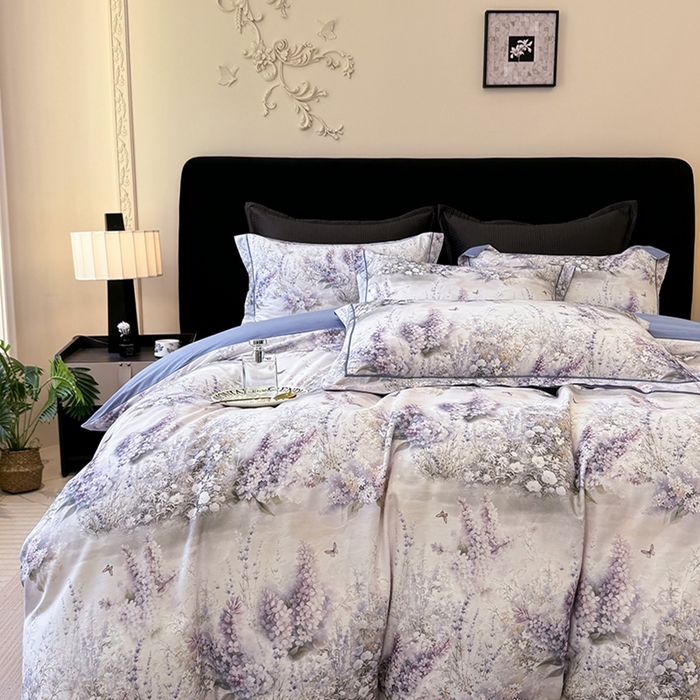 91家纺网 家纺一手货源 找家纺 优迈 2026新款全棉纯棉磨毛数码印花四件套 华美