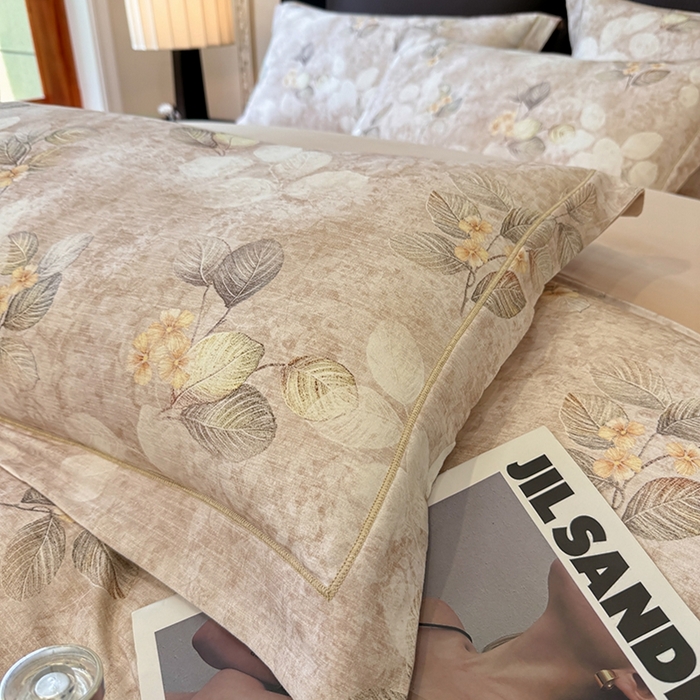 91家纺网 家纺一手货源 找家纺 优迈 2026新款全棉纯棉磨毛数码印花四件套 夜会美