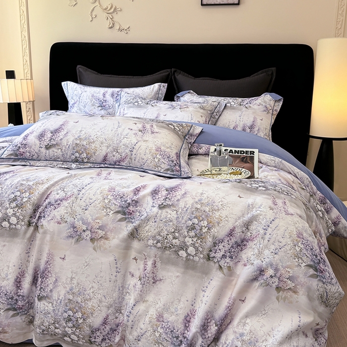 91家纺网 家纺一手货源 找家纺 优迈 2026新款全棉纯棉磨毛数码印花四件套 华美