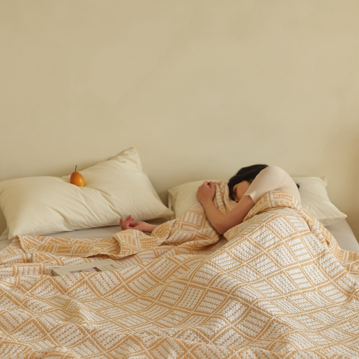 91家纺网 家纺一手货源 找家纺 朴尔家纺-毛巾被 2026新款格调简约风全棉纯棉三层纱布毛巾被-朴尔经典款常年备货 曼城时光-黄