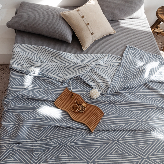 91家纺网 家纺一手货源 找家纺 朴尔家纺-毛巾被 2026新款格调简约风全棉纯棉三层纱布毛巾被-朴尔经典款常年备货 普韦布洛-兰