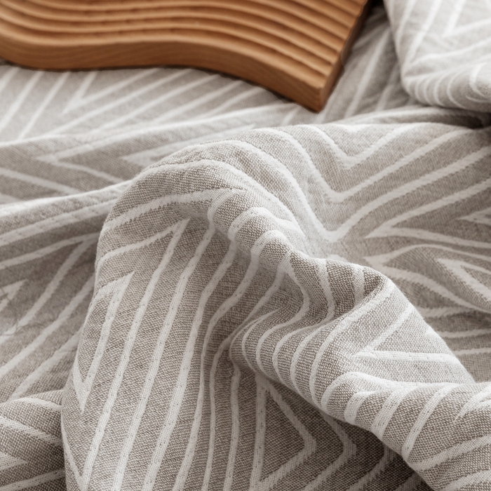 91家纺网 家纺一手货源 找家纺 朴尔家纺-毛巾被 2026新款格调简约风全棉纯棉三层纱布毛巾被-朴尔经典款常年备货 普韦布洛-浅灰