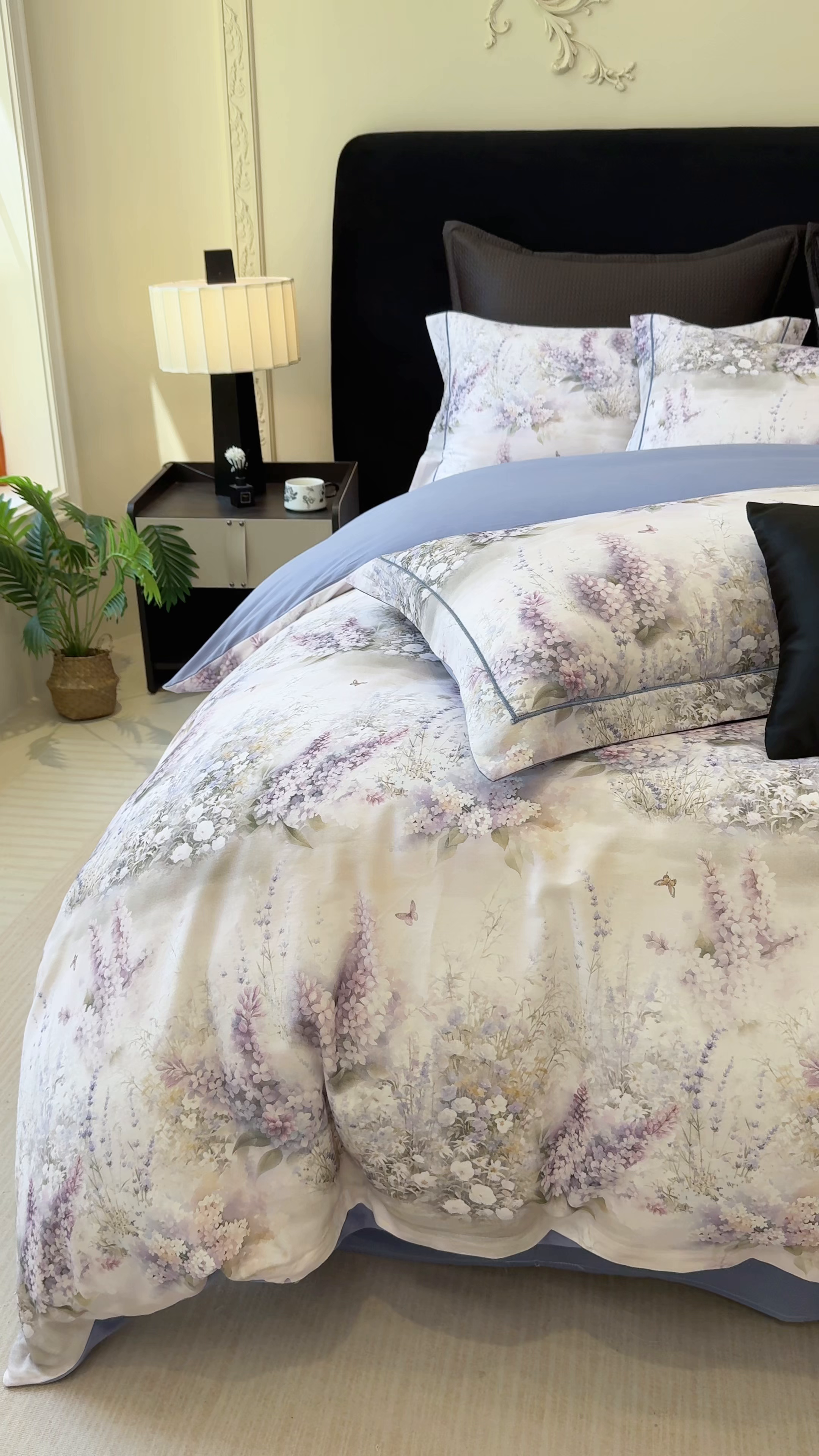 91家纺网 家纺一手货源 找家纺 优迈 2026新款全棉纯棉磨毛数码印花四件套 华美