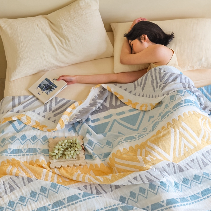 91家纺网 家纺一手货源 找家纺 朴尔家纺-毛巾被 2026新款格调简约风全棉纯棉三层纱布毛巾被-朴尔经典款常年备货 尤克里