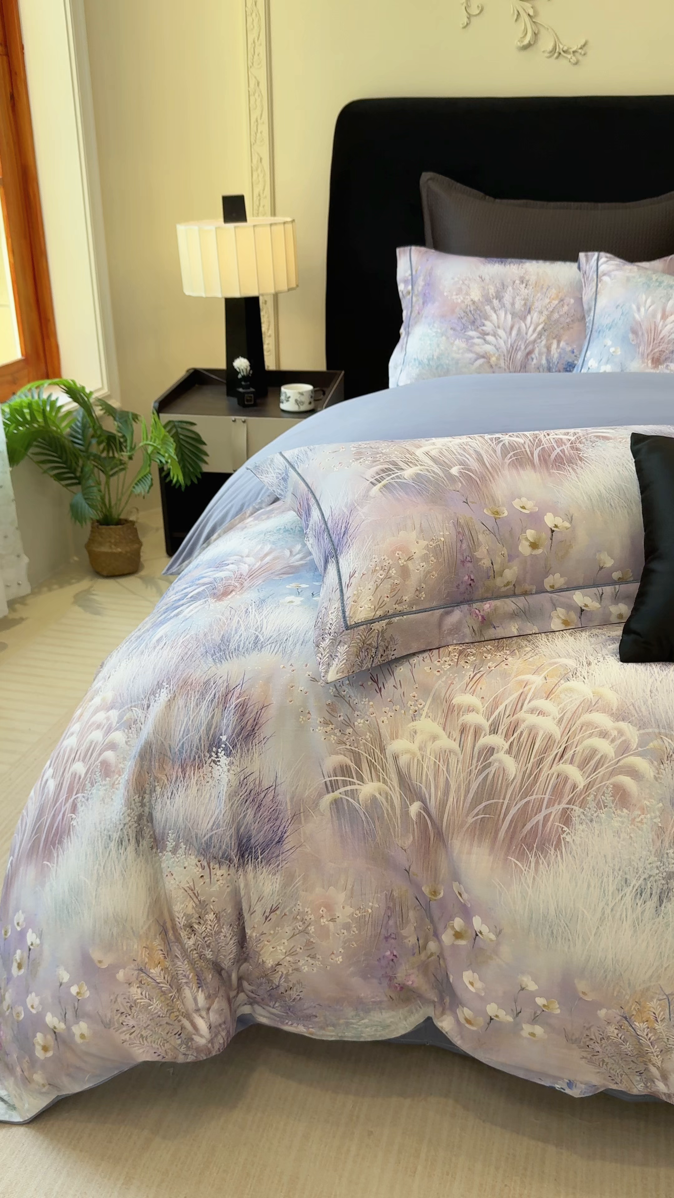 91家纺网 家纺一手货源 找家纺 （总）优迈 2026新款全棉纯棉磨毛数码印花四件套