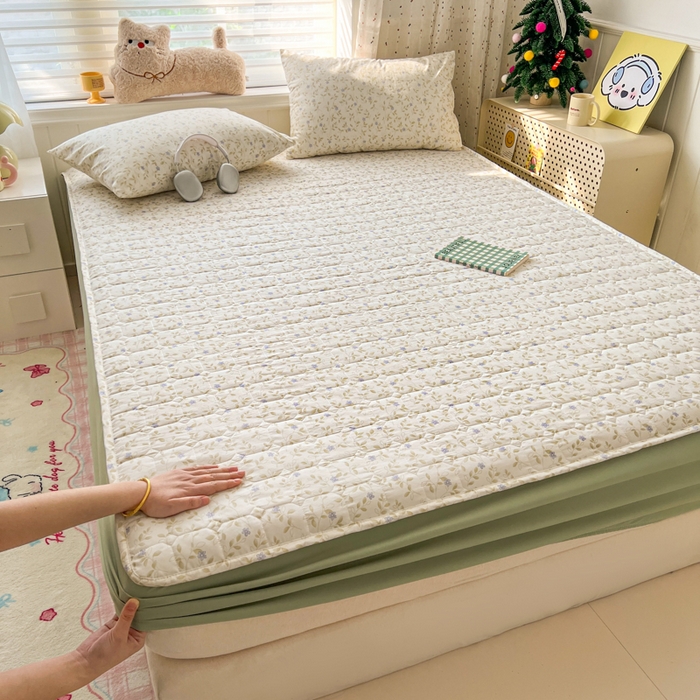 91家纺网 家纺一手货源 找家纺 （总）赛丽雅 2026新款夹棉床笠三件套加厚床垫保护套