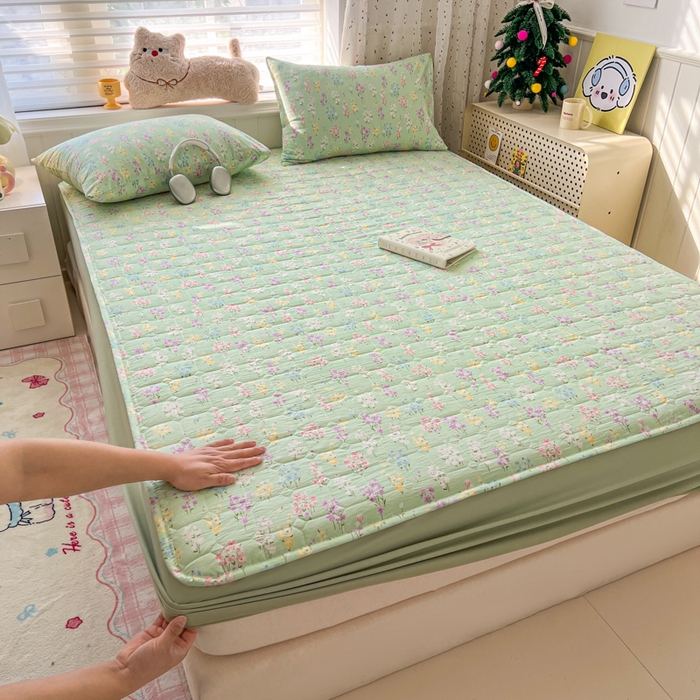 91家纺网 家纺一手货源 找家纺 （总）赛丽雅 2026新款夹棉床笠三件套加厚床垫保护套