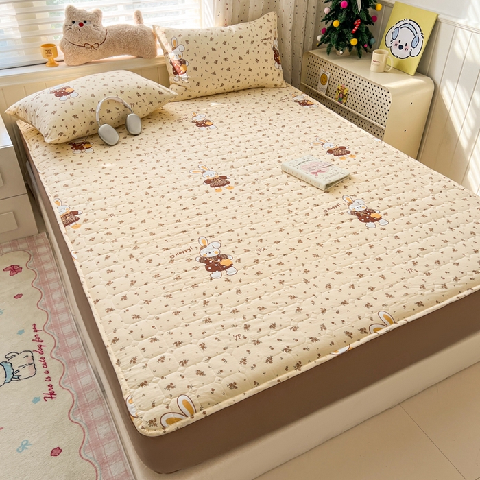 91家纺网 家纺一手货源 找家纺 （总）赛丽雅 2026新款夹棉床笠三件套加厚床垫保护套