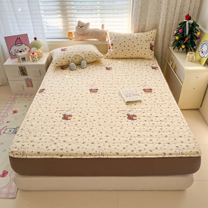 91家纺网 家纺一手货源 找家纺 （总）赛丽雅 2026新款夹棉床笠三件套加厚床垫保护套