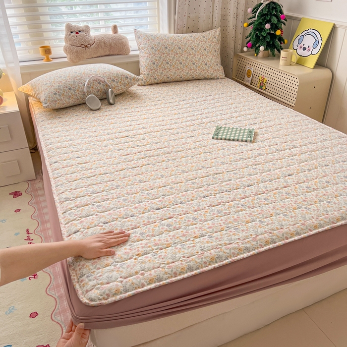 赛丽雅 2026新款夹棉床笠三件套加厚床垫保护套 悠宜