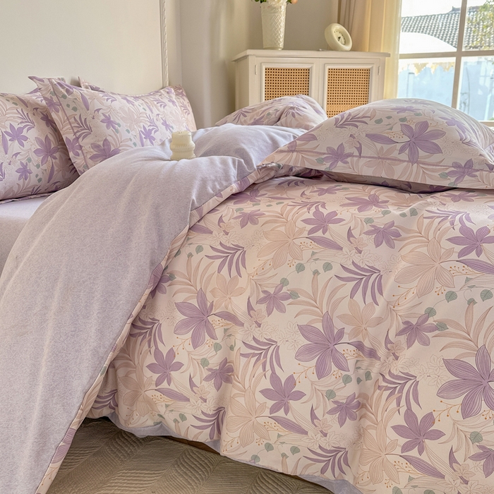 91家纺网 家纺一手货源 找家纺 （总）凌鼎  2026新款混纺加厚磨毛四件套