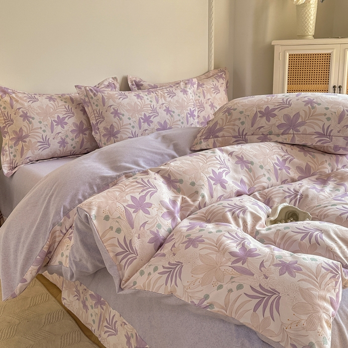 91家纺网 家纺一手货源 找家纺 （总）凌鼎  2026新款混纺加厚磨毛四件套