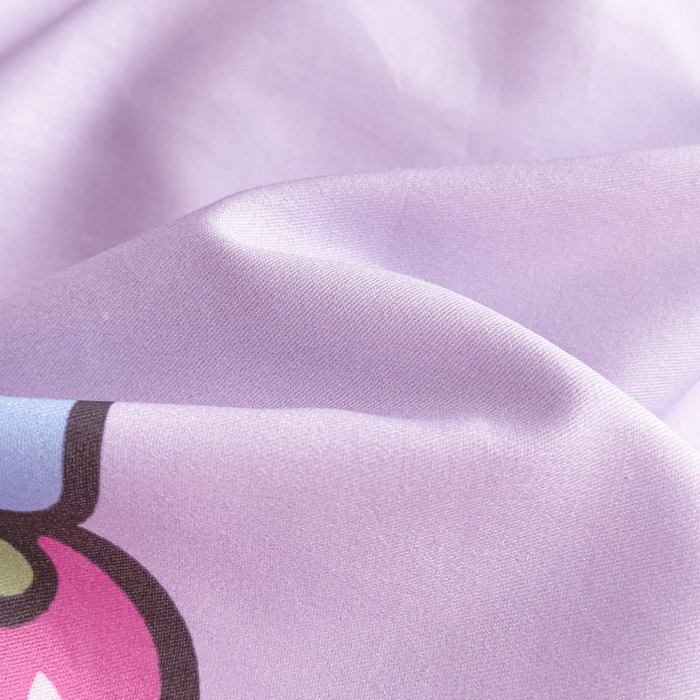 91家纺网 家纺一手货源 找家纺 朵希曼 2026新款正版授权全棉大版数码印花三丽鸥系列四件套 草莓库洛米