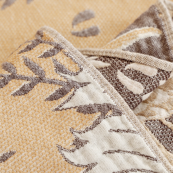 91家纺网 家纺一手货源 找家纺 朴尔家纺-毛巾被 2026新款素臻风流苏花边全棉纯棉四层水洗纱布毛巾被-朴尔经典款常年备货 似锦