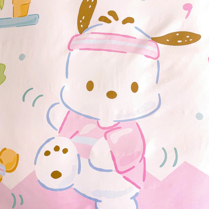 91家纺网 家纺一手货源 找家纺 朵希曼 2026新款正版授权全棉大版数码印花三丽鸥系列四件套 活力帕恰狗