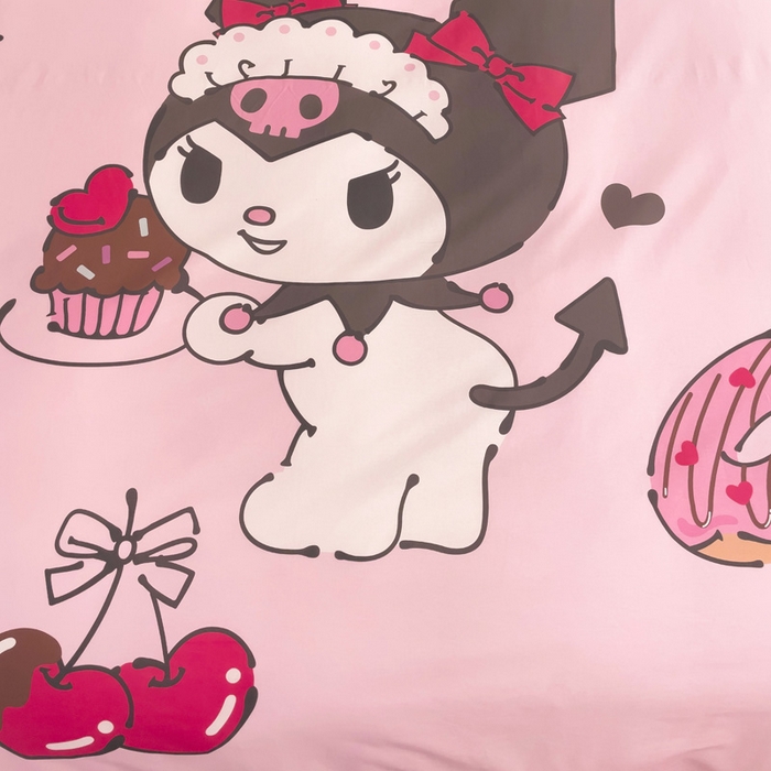 91家纺网 家纺一手货源 找家纺 朵希曼 2026新款正版授权全棉大版数码印花三丽鸥系列四件套 美味库洛米