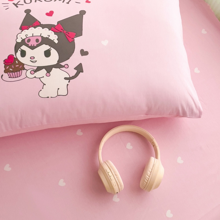 91家纺网 家纺一手货源 找家纺 朵希曼 2026新款正版授权全棉大版数码印花三丽鸥系列四件套 美味库洛米