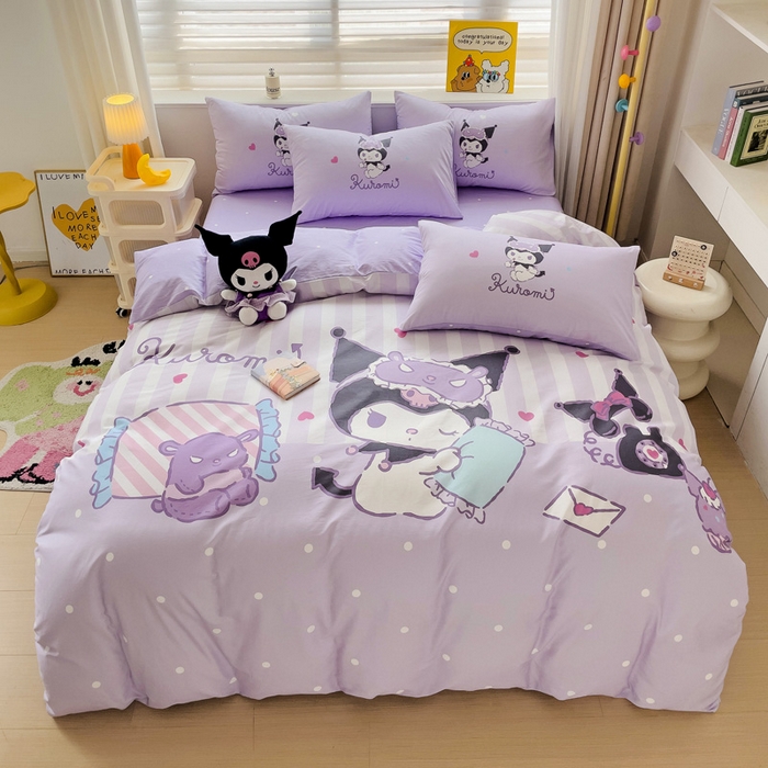 朵希曼 2026新款正版授权全棉大版数码印花三丽鸥系列四件套 糖果