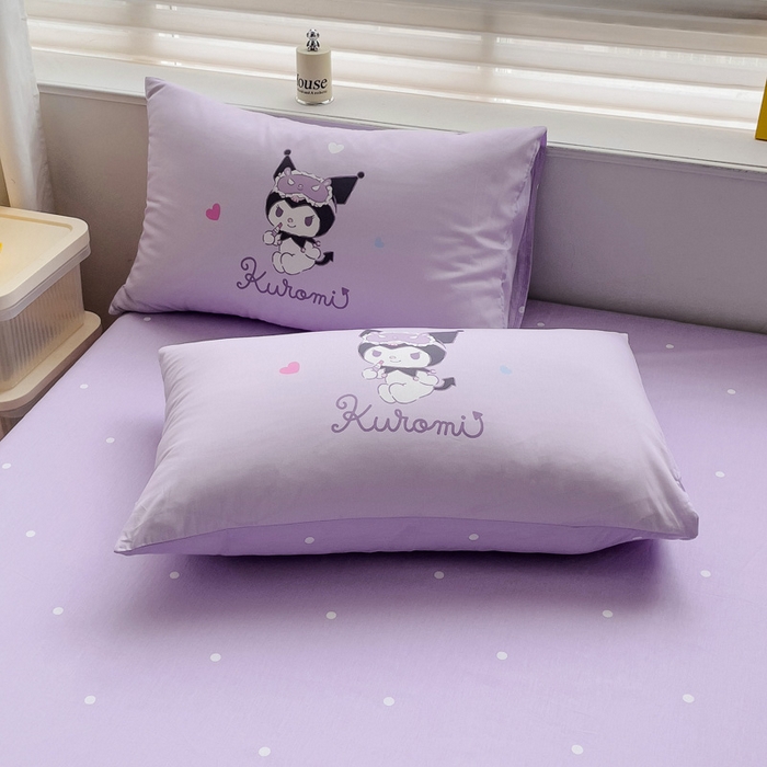 91家纺网 家纺一手货源 找家纺 朵希曼 2026新款正版授权全棉大版数码印花三丽鸥系列四件套 糖果