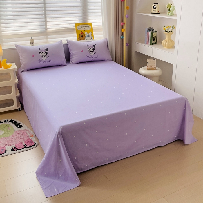 91家纺网 家纺一手货源 找家纺 朵希曼 2026新款正版授权全棉大版数码印花三丽鸥系列四件套 糖果