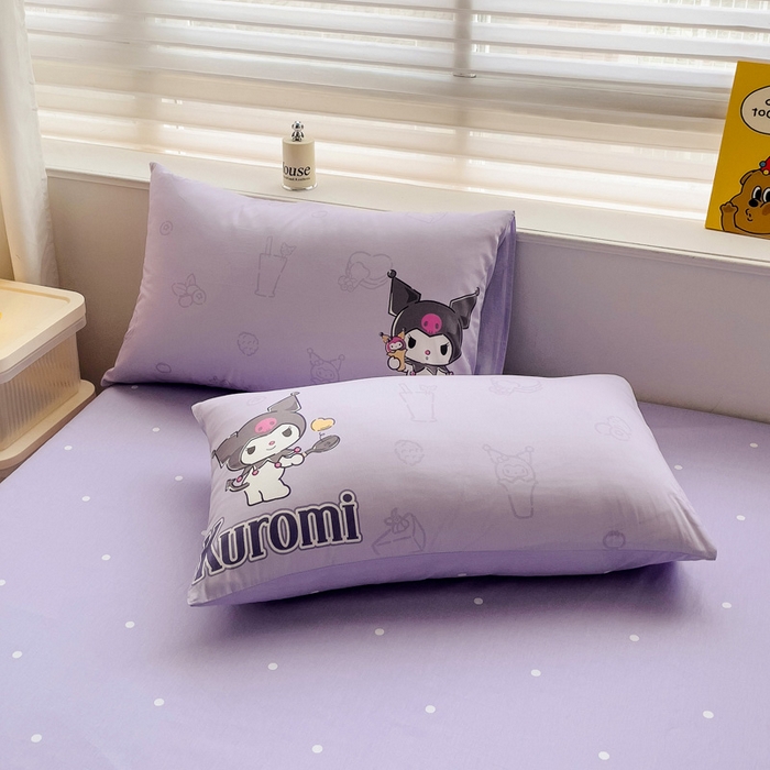 91家纺网 家纺一手货源 找家纺 朵希曼 2026新款正版授权全棉大版数码印花三丽鸥系列四件套 饮料