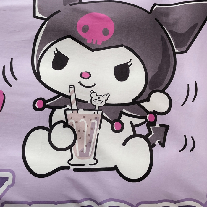 91家纺网 家纺一手货源 找家纺 朵希曼 2026新款正版授权全棉大版数码印花三丽鸥系列四件套 饮料