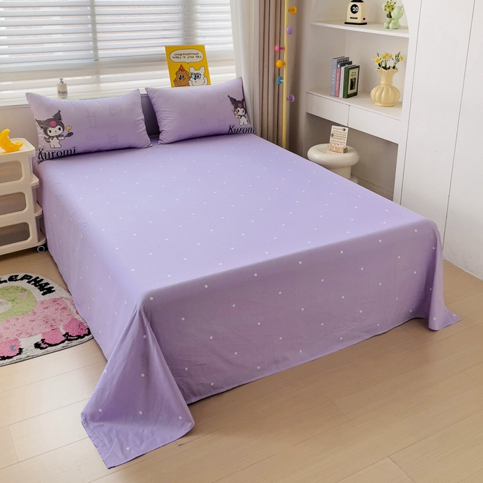 91家纺网 家纺一手货源 找家纺 朵希曼 2026新款正版授权全棉大版数码印花三丽鸥系列四件套 饮料